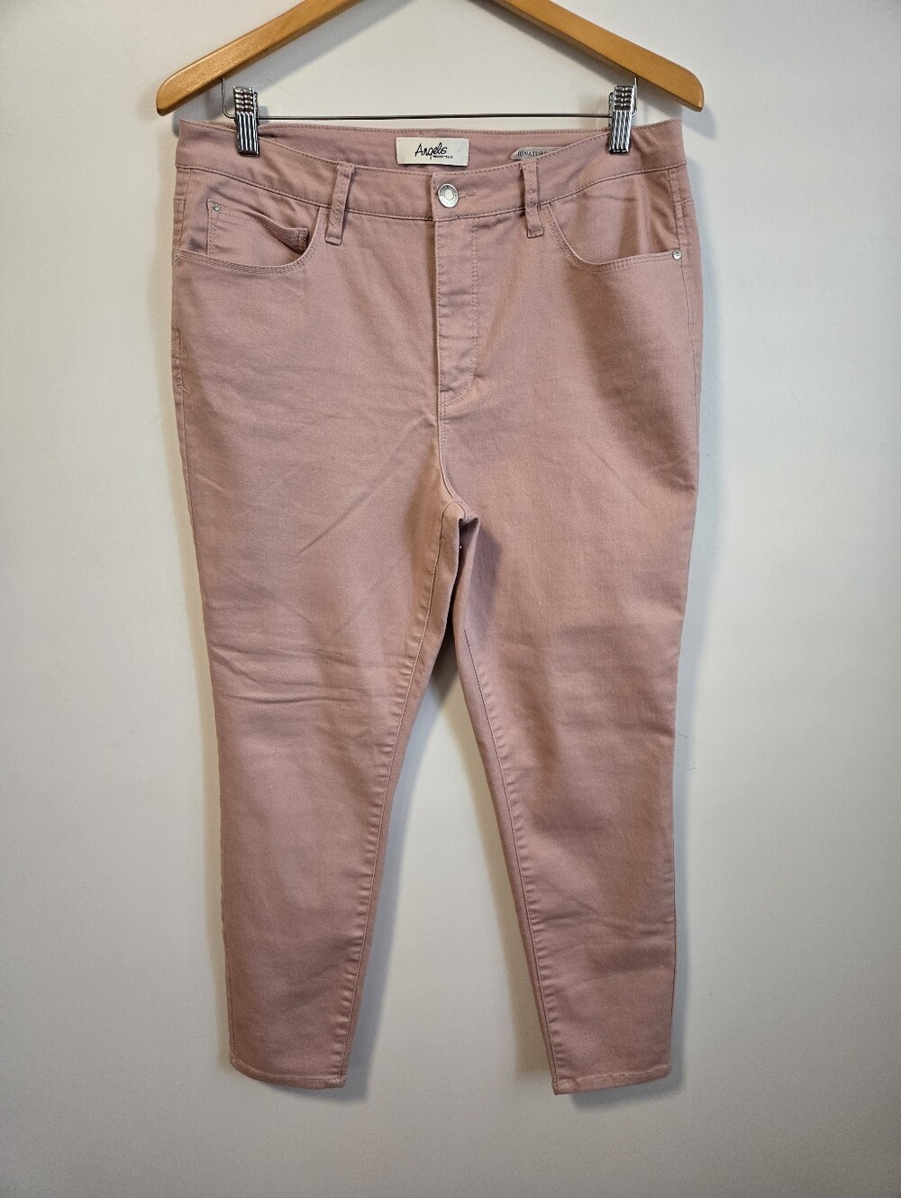 Angel's Women's Dusty Rose Stretch Skinny Cropped Pants